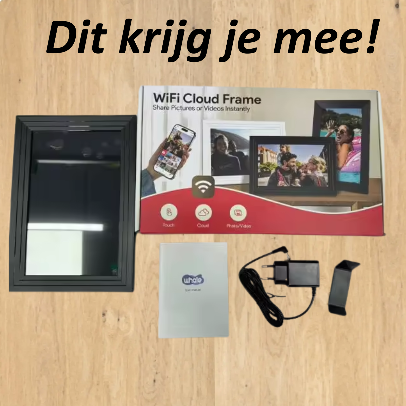 SolutionMarket® digitale Fotolijst 10.1 inch - zwart/wit