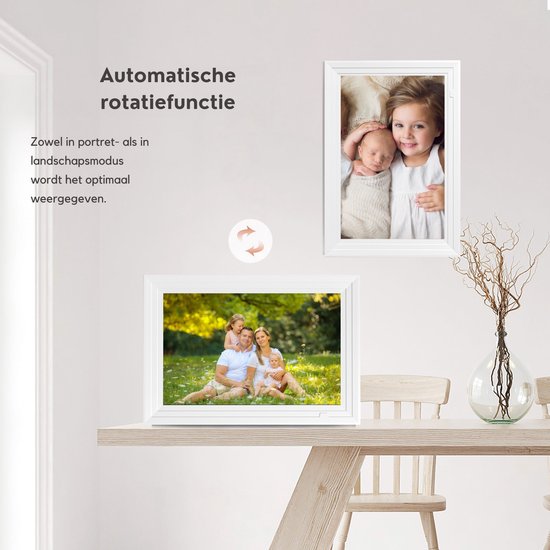 SolutionMarket® digitale Fotolijst 10.1 inch  – Zwart/wit