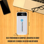 SolutionMarket® Powerbank 10.000 mAh – 22.5W Snellader - USB-A/USB-C - Digitale LED display - Universele Powerbanks Geschikt voor iOS/Android - Wit
