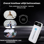 SolutionMarket® Powerbank 10.000 mAh – 22.5W Snellader - USB-A/USB-C - Digitale LED display - Universele Powerbanks Geschikt voor iOS/Android - Wit