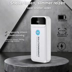 SolutionMarket® Powerbank 20.000 mAh – 22.5W Snellader - USB-A/USB-C - Digitale LED display - Universele Powerbanks Geschikt voor iOS/Android - Wit
